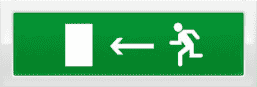 ОПОП 1-8, световое табло "Человек стрелка влево"  12В 