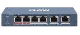 F-SW-EU206POE-V/L Неуправляемый коммутатор 4 RJ45 100M PoE с грозозащитой 6кВ