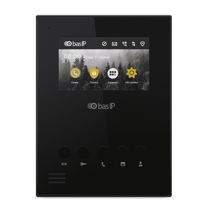 BAS-IP AU-04LA BLACK - Видеодомофон индивидуальный.