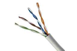 Кабель UTP  4PR  24AWG  4х2х0,5 CAT5e  305м Cu Indoor LSLTx нг(А), белый Skynet Standart