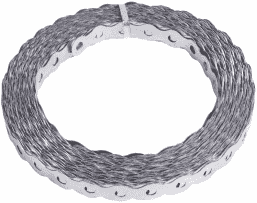 Лента полоса монтажная оцинкованная, перфорированная прямая REXANT 12х0,55 мм, рулон 25 м