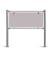 PERCo-BH02 Ограждение полуростовое Полимерное заполнение для секции ограждения BH02 длиной 1000 мм. 