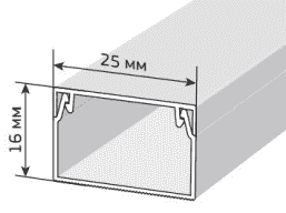 Кабель-канал 25*16 (50 м) Элекор