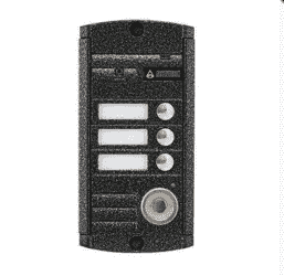 AVP-453 TM (color PAL антик) видеопанель, на 3 - абонента, накладная