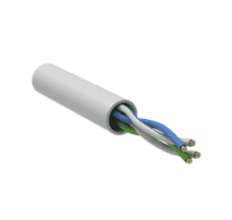 Кабель UTP 2 пары, Кат.5e, внутр., LSZH, 0,51мм, белый, 305м, ITK LC1-C5E02-128