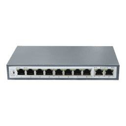 BAS-IP SH-20.8 - Неуправляемый PoE коммутатор 10/100Base-TX, RJ-45 Auto-MDI/MDI-X, 8 PoE портов + 2