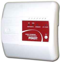 Рокот Прибор управления оповещением, 2 сообщения по 8 сек, P-вых.8Вт, U-пит.220В, АКБ 12В/2.2Ач