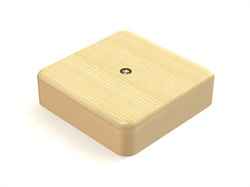 Коробка  распаячная  для открытой проводки 75х75х20 цвет сосна