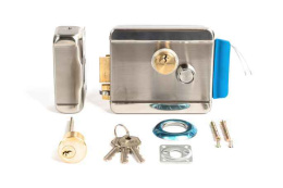 SPRUT Lock-03ER,  замок электромехан., 12В 3А, нержавеющая сталь, лев-прав