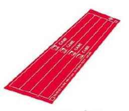 001G02809 Наклейки светоотражающие красного цвета, 20шт.