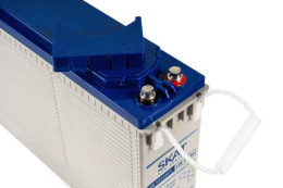 SKAT SB 12125FT АКБ фронт-терминальная, тип AGM 12В 125Ач под болт М8