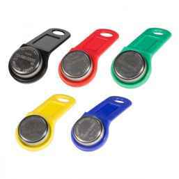 DS1990A iButton TS (желтый) Ключ Touch Memory TM1990A-F5 с пластиковым держателем.