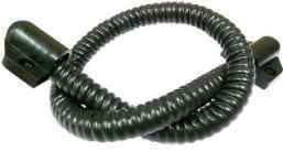 Гибкий переход KL- 8 ПВХ (8 мм) Гибкий переход (чёрный) Øвнутр.8х400мм, оцинкованная сталь в ПВХ