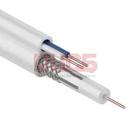 Кабель ККСВ-2х0,5  белый внутренний (100 м) 01-4001 REXANT 