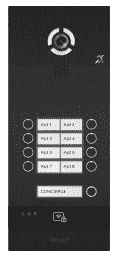 BAS-IP BI-08FBI BLACK - Вызывная панель на 8 абонентов